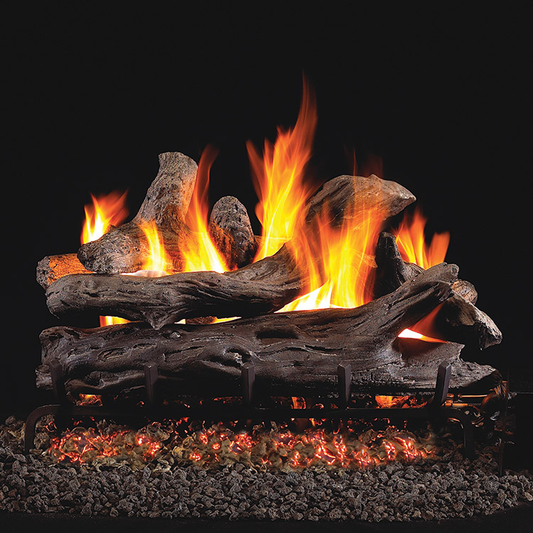 Coastal Driftwood Vented Log Set G4 Ember Burner - Peterson Real Fyre